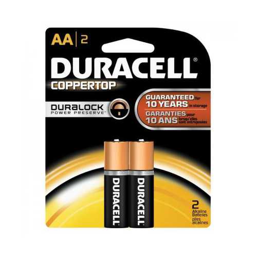 Duracell AA (2 pcs) Battery Everyday Alkaline Batteries Duracell AA Batteries LR6 Double A Battery