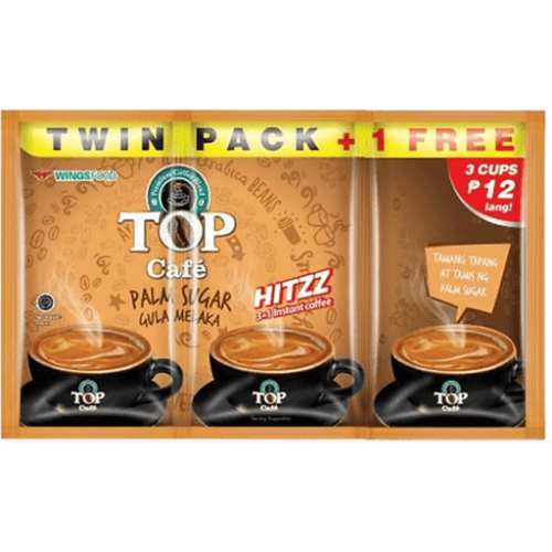 TOP Cafe Palm Sugar Coffee Twin Pack Plus 1